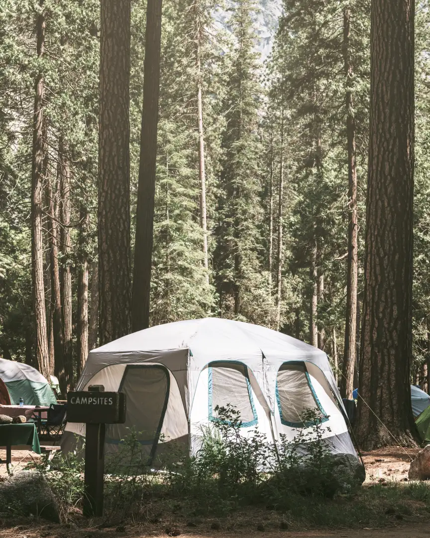 zona de camping en condominio en las montana